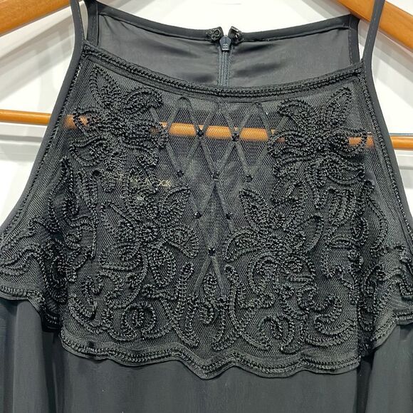 Vintage Y2K 90s Scott McClintock Sleeveless‎ Long Formal Maxi Dress 12 Black - Picture 3 of 7